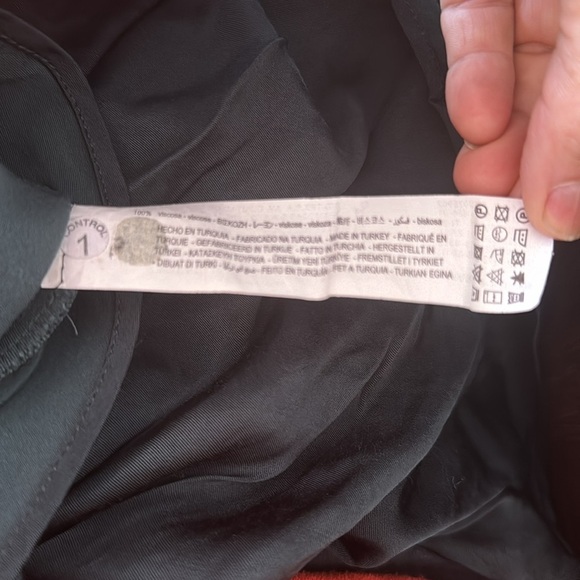 Zara Women's Emerald Green Cowl Neck Slip Midi Dress Sleeveless Size large - Picture 11 of 12